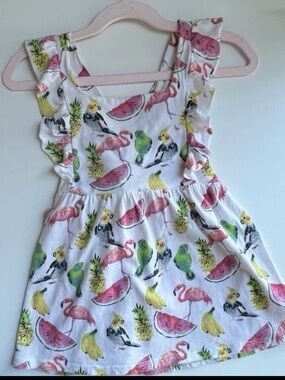 Yamp! Tropical Print Toddler Dress Size 24 Months